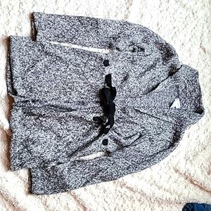 Maternity cardigan, gray marled, size small